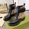 Designer Women Boots Laureate Flamingos Love Arrow Medal Boot Winter Genuine Leather Coarse High Heels Desert Chunky Booties Box