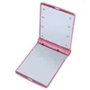 Compact Mirrors 1PCS Beauty Women Por LED Mirror Makeup Cosmetic 8 Lights Lamps Folding Pocket