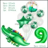 ديكور الحفل 1Set NT التمساح بالون البالونات Safari Animal Kids عيد ميلاد 32 بوصة الترتر LATING GLOBOS HOME DECORPAR YYDHHOME DH0HP