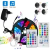 Strips RGB LED Strip Light 2835 Flexible 10M 15M 20M 12V Tape Set With Wifi / Bluetooth Music Controller