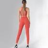 Conjuntos ativos de 2 peças roupas de exercícios para mulheres Cross Back Sports Bra Leggings Sportswear Gym Clothing Athletic Yoga