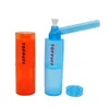 Plastics Spot 178mm 4 Colour Pipes Smoking Set Plastic Hookah TOPPUFF Portable Cylindrical Plastic Water Pipe