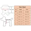 Dog Apparel Blue Red Stripe Design Vest Clothes Soft Summer Shirt Puppy Accessories T-shirt Pet Costume