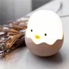 Night Lights LED Light Animal Egg Chick Shape Rechargeable Lamp Soft Cartoon Baby Nursery Bedroom For Children Birthday Gift