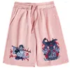 Men's Shorts Jujutsu Kaisen Anime Print Satoru Gojo Man Woman Casual Loose Beach Cotton Short Pants