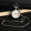 Pocket Watches Three-Layer Seconds Dial Simple No Cover Display Snake-Shaped Waist Chain Retro Creative Quartz Ppocket Watch