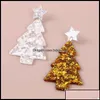 Bengelen kroonluchter oorbellen sieraden visheep trendy glitter acryl kerstbomen laten vallen voor vrouwen schattige fes bdehome otdf7