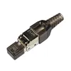 Cabos de computador CAT7 Gigabit 30U Contator blindado Cabeça a ouro Cabeça de cristal RJ45 Free Tool Ferrame