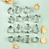 Christmas Cookie Cutter Biscuit Mould Baking Tools Stainless Steel Cake Fondant Baking Molds Fruit Sandwiches Stamp House Snowflake RRE14377