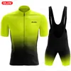 Cycling Jersey stelt raudax sportteam training kleding ademende mannen korte mouw mallot ciclismo hombre verano 220922