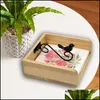 Tissue Boxes Napkins Solid Wood Box Animal Holder Napkin Home Storage Paper Towel Holders Drop Delivery 2021 Garden Kitchen D Soif Dh0Ve