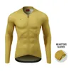 Racingjackor Santicmen's Cycling Jersey Long Sleeve Breattable MTB Road Cykelskjorta Full dragkedja Reflekterande cykelsportkläder