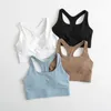 Yoga Outfit Back Hook Closure High Impact Sports Bras Gym Wear Women Full Coverage Wirefree Padded Fitness Workout Tank Tops