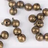 Parti Malzemeleri 100 PCS Jingle Bells Retro Metal Bakır Noel Ağacı Dekorasyon Süsleme El Sanatları Düğün Diy el yapımı kampanula gevşek boncuklar