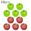 Feestdecoratie 10 PCS Grote kunstmatige nep Red Green Fruit Kitchen Home Dinner eten Decor