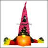 Festdekoration sitter dv￤rg gnome docka ornament halloween belysning s￶t tecknad ￤lva heminredning firande skrivbordet partypa bdebag dhrsk