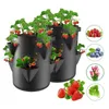 Andere tuinbenodigdheden Leer Spring Strawberry Growing Bag Groenten Plant Pot Plant 5710gal Terrace Multi-Mouth Container S 220921