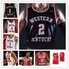 Wskt Custom College Basket Western Kentucky Hilltoppers Wku Maglie Dayvion McKnight Jairus Hamilton Camron Justice Josh Anderson Jaylen Butz