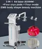 Klinikanvänd Diode Lipolaser Slimming Celluliter Borttagning Fett Burning 6D Lipo Laser Cryolipolysis EMS Minska kroppsformmaskinen