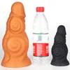 Brinquedos anal super gigante silicone líquido enorme vibrador anal silicone grande plugue de bunda dilatador anal de estimulador de ponto de ponto brinquedos sexuais para homens 220922