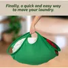 Laundry Bags 21/27inch Foldable Hamper Basket Creative Portable Clothes Storage Bag Oval Tub Home Dryer Helper Carrier