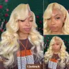 Perruque Lace Front Wig synthétique brésilienne 613 Blonde miel 180, perruque Body wave pre-plucked pour femmes, ligne de cheveux naturelle 7244919