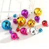 Party Supplies 30/50st Christmas Colorful Metal Jingle Bells Aluminium Pärlor för hem Xmas dekorativa ornament dekoration