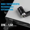 Flashlights Torches Trustfire Mini2 Rechargeable Mini Led Flashlight Keychain Usb Powered 250 Lumens Flash Light IPX8 EDC Torch Lamp 220922