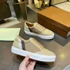 Diseñador de zapatos casuales Vintage Check Cotton Sneakers Luxury Men Sneaker Mujer Casa Zapatos a rayas Zapatillas con cordones Plataforma con tamaño de caja 38-45