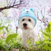 Vêtements pour chiens Chapeau pour animaux de compagnie Forme animale Accessoires de costumes personnalisés Fête Mignon Dessin animé Chat Halloween Cosplay