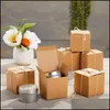 Gift Wrap Various Size Kraft Paper Packaging Gift Box Small Cardboard Boxes Square Factory Whole Drop Delivery 2021 Hom Bdegar3628745