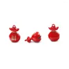 Party Supplies 1pc Chinese Style Brass Bell Good Luck Charms DIY Jewelry Cellphone Pendants Bag Hanging Craft Making Year Christmas Decor