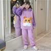 Pyjamas Ensembles à capuche pour bébés filles garçons vêtements de nuit hiver chaud enfants pyjamas épaissir enfant en bas âge ours Pijamas enfants vêtements de maison 220922