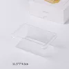 Подарочная упаковка 50Sets Square Clear Mousse Cake Box Dessert Container упаковывать фрукты Tiramisu Box Свадебная вечеринка торт 210 мл кухонного хранения 220922