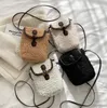 Kv￤llsp￥sar Plush Mobiltelefonv￤ska Kvinnlig Autumn och Winter Messenger Zero Wallet Versatile Vertical Small Square