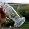 Narghilè Bong in vetro trasparente da 16 pollici Tipo dritto Femmina 18mm Olio Dab Rigs Shisha con tubi di fumo Perc