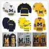 Wskt Michigan Wolverines Commeage Ice Hockey Jerseys Dylan Larkin Quinn Hughes Thomas Bordleau Cam York Strauss Johnson Jack Brendan