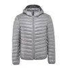 Men's Down Parkas Fashion Boutique Solid Color Warm Mens Casual Hooded White Duck Jacket / Thin and Light Coats 220922