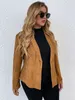 Women s Plus Size Outerwear Coat Autumn Winter Turn down Collar Solid Vintage Jackets Elegant Ladies Oversized Large Big Clothing 220922