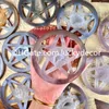 Druzy Agate Geode Pentacle Pentacle Arts and Crafts Hand Carved Natural Quartz Crystal Pentagram Spents Stand Ball Holder Protection Symbol 5点星ウィッカツール