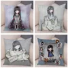 Pillow Lovely Little Girls Cover Decor Cute Cartoon Child Pattern Pillowcase For Sofa Home Super Soft Short Plush Case