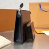 Männer Clutch Taschen Zip Frauen Kosmetik Handtasche Waschen Gurgeln Beutel Echtes Leder Handtasche Geldbörse Dame Klassische alte Blume Mode buchstaben