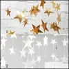 Decorazione per feste Decorazioni natalizie Puntelli Specchio Star Banner Baby Birthday Banchetto Wedding Drop Delivery 2021 Home Ga Nerdsropebags500Mg Dhmhq