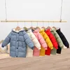 Piumino per bambini Inverno Neonate maschi Cappotti parka imbottiti in cotone Addensare Giacche lunghe calde Capispalla per bambini