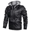 جاكيت دراجة نارية من الجلد للرجال الخريف أزياء Windbreaker Homme محرك الملابس الخارجية جاكيتات PU Dare Bikets الحجم 3XL 220922