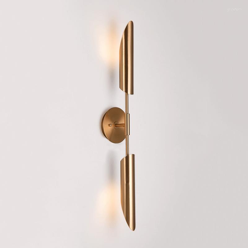 Wall Lamps Fss Modern Gold Metal Bedside Decoration Sconce Lights Led Lamp Luxury For Bedroom Living Room Fixtures