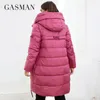 Femmes Plus La Taille Survêtement Manteaux GASMAN Hiver Doudoune Longue Conception Classique Poche À Fermeture À Glissière Femmes Manteau Loisirs Parkas LD21183A 220922