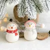 Décorations De Noël Pour La Maison Arbre Pendentifs En Céramique Bonhomme De Neige Elk Tenture Vent Cloche Présent 220921