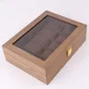 Horlogedozen Luxe Houten Doos Organizer 12 Slots Display Mannen Vintage Opbergdoos Hout Cadeau