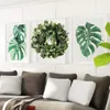 Kerstdecoraties Cyuan eucalyptus krans bloemen geschenken diy kerst creatieve kunstmatige slinger hangende hangers bruiloft decoratie thuisfeest 220921